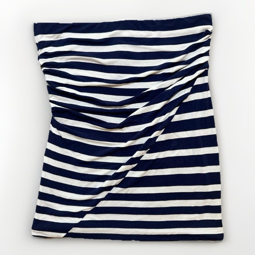 CAbi Top Skirt Women’s XS Navy Blue White Stripe Convertible Tube Top Skirt #789 - Picture 8 of 14
